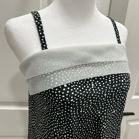 SOLD Vintage Valentino Intimo Black Polkadots Night Gown + Wrap Dress Set - Picture 3 of 16